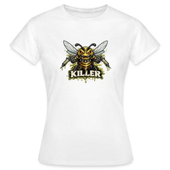 Killer Hornisse Kampfschlacht - Frauen T-Shirt - Weiß - Vorne - AI Model Female 172 dark (172cm)