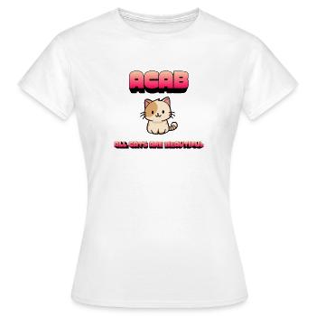 Cute Cat Lover Apparel - All Cats Are Beautiful - Women's T-Shirt - white - Front - AI Model Female 172 dark (172cm)