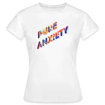 Punk Anxiety Neon-Splash - Frauen T-Shirt - Weiß - Vorne - AI Model Female 172 dark (172cm)
