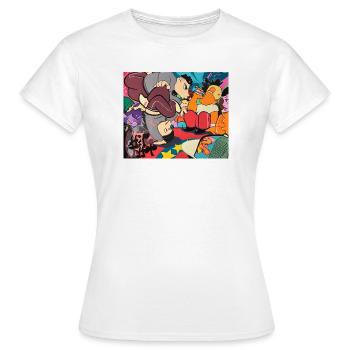 Moderner Zirkus - Frauen T-Shirt - Weiß - Vorne - AI Model Female 172 dark (172cm)