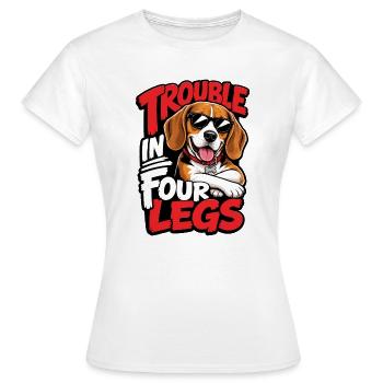 Beagle - Frauen T-Shirt - Weiß - Vorne - AI Model Female 172 dark (172cm)