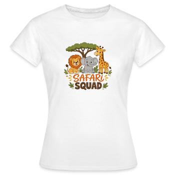 Safari Team - Abenteuer T-Shirt - Frauen T-Shirt - Weiß - Vorne - AI Model Female 172 dark (172cm)