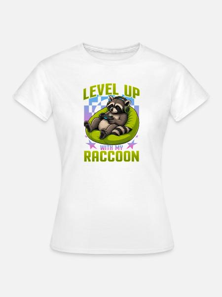 Gamer Gaming Cat Video Game - Frauen T-Shirt - Weiß