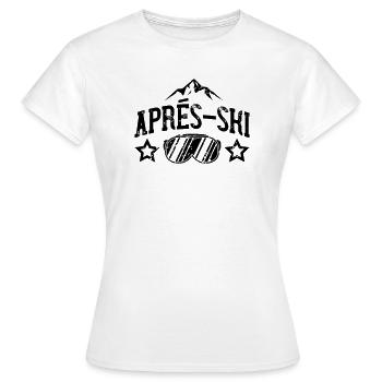 Apres Ski - Frauen T-Shirt - Weiß - Vorne - AI Model Female 172 dark (172cm)
