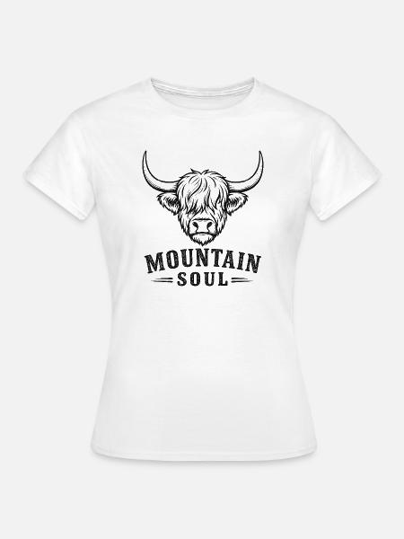 Bergstier Seele - Frauen T-Shirt - Weiß