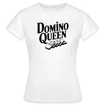 Dominokönigin - Frauen T-Shirt - Weiß - Vorne - AI Model Female 172 dark (172cm)
