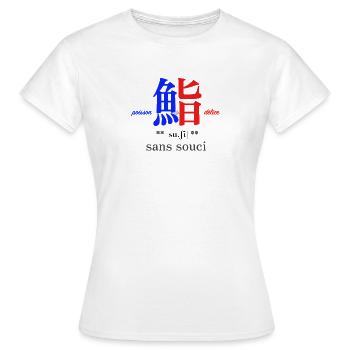 Sushi - poisson de delice - T-shirt Femme - blanc - Devant - AI Model Female 172 dark (172cm)