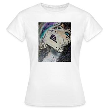Feurig  - Frauen T-Shirt - Weiß - Vorne - AI Model Female 172 dark (172cm)