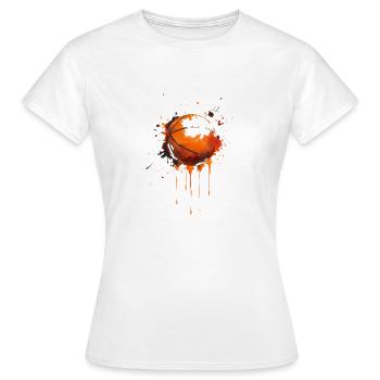 Basketball Im Blut - Frauen T-Shirt - Weiß - Vorne - AI Model Female 172 dark (172cm)