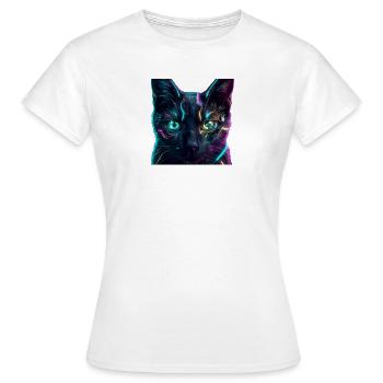 Katzen-Neonnetz - Frauen T-Shirt - Weiß - Vorne - AI Model Female 172 dark (172cm)