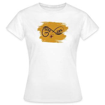Unendliches Liebesleben - Frauen T-Shirt - Weiß - Vorne - AI Model Female 172 dark (172cm)