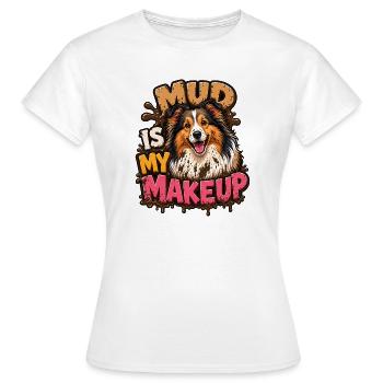 Shetland Shepherd - T-shirt Femme - blanc - Devant - AI Model Female 172 dark (172cm)