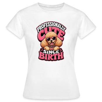 Pudel - Frauen T-Shirt - Weiß - Vorne - AI Model Female 172 dark (172cm)
