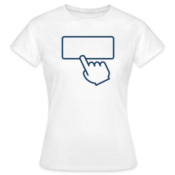 Touch Screen Click Icon for User Interface Design - Women's T-Shirt - white - Front - AI Model Female 172 dark (172cm)