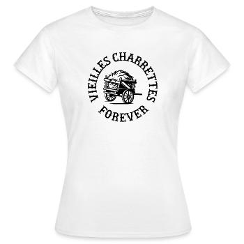 Alte Wagen für immer – Vintage-Illustration - Frauen T-Shirt - Weiß - Vorne - AI Model Female 172 dark (172cm)