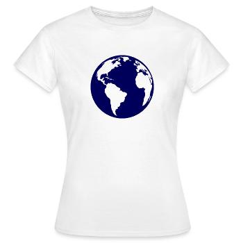 Erde - Frauen T-Shirt - Weiß - Vorne - AI Model Female 172 dark (172cm)