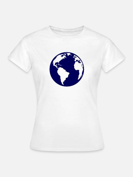 Erde - Frauen T-Shirt - Weiß