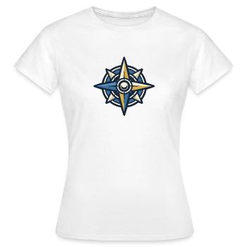 Aventure de la boussole de l’étoile polaire - T-shirt Femme - blanc - Devant - AI Model Female 172 dark (172cm)