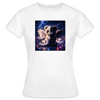 Echo Panda – Dual Spirit Edition - Frauen T-Shirt - Weiß - Vorne - AI Model Female 172 dark (172cm)