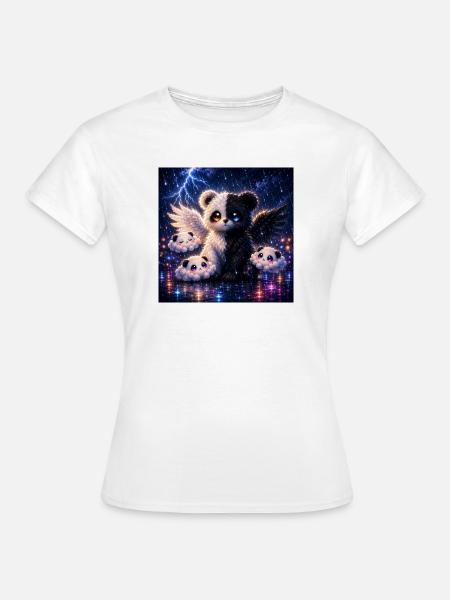 Echo Panda – Dual Spirit Edition - Frauen T-Shirt - Weiß