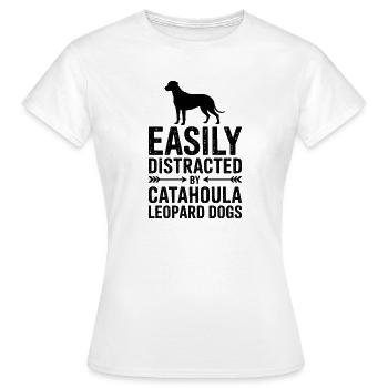 Louisiana Catahoula Leopard Dog Spruch Geschenk - Frauen T-Shirt - Weiß - Vorne - AI Model Female 172 dark (172cm)