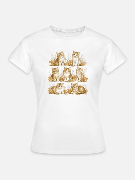 Kitten Nature - Frauen T-Shirt - Weiß