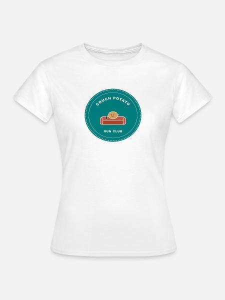 Couch Potato Run Club - Frauen T-Shirt - Weiß