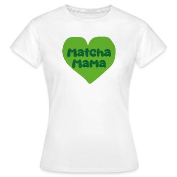 Matcha Mom Heart Design - T-shirt Femme - blanc - Devant - AI Model Female 172 dark (172cm)