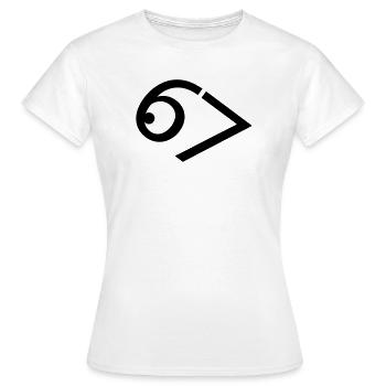 six sept - T-shirt Femme - blanc - Devant - AI Model Female 172 dark (172cm)