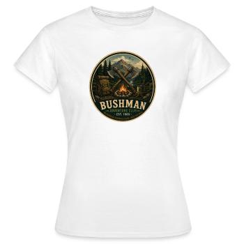 Bushman Vintage Adventure Graphic - Women's T-Shirt - white - Front - AI Model Female 172 dark (172cm)