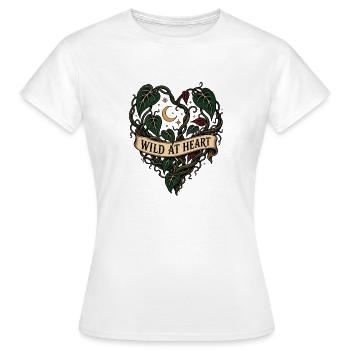 Wild at Heart – Philodendron Pflanzenherz - Frauen T-Shirt - Weiß - Vorne - AI Model Female 172 dark (172cm)