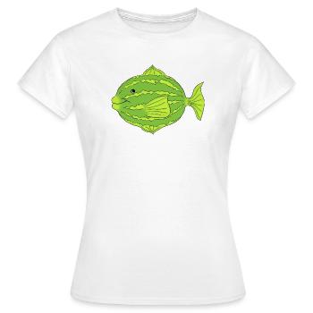 puffy  - Frauen T-Shirt - Weiß - Vorne - AI Model Female 172 dark (172cm)