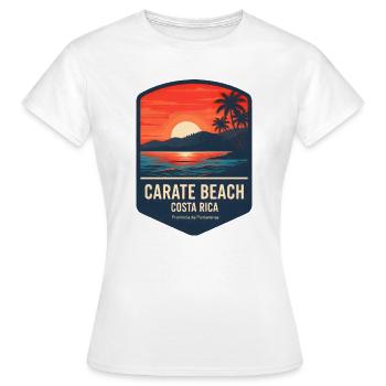 Carate Beach Costa Rica Puntarenas Sonnenuntergang - Frauen T-Shirt - Weiß - Vorne - AI Model Female 172 dark (172cm)