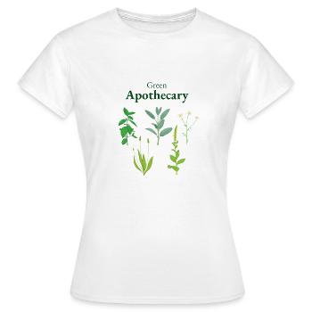 Grüne Apotheke - Frauen T-Shirt - Weiß - Vorne - AI Model Female 172 dark (172cm)