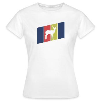 Antelope Silhouette Africa - Women's T-Shirt - white - Front - AI Model Female 172 dark (172cm)