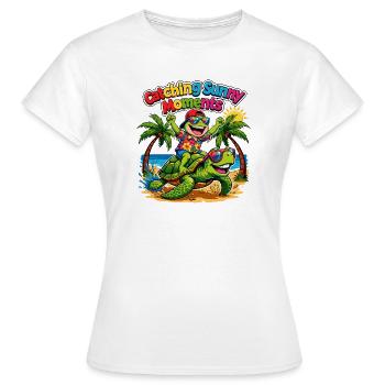 Sunny Moments - Women's T-Shirt - white - Front - AI Model Female 172 dark (172cm)