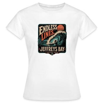 Jeffreys Bay - Frauen T-Shirt - Weiß - Vorne - AI Model Female 172 dark (172cm)