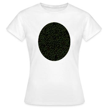 Mossy circle design - Women's T-Shirt - white - Front - AI Model Female 172 dark (172cm)