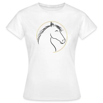 Wilde Mähne, Sanfte Anmut - Frauen T-Shirt - Weiß - Vorne - AI Model Female 172 dark (172cm)