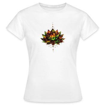 Radiant Lotus - T-shirt Femme - blanc - Devant - AI Model Female 172 dark (172cm)