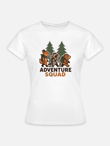 Wandern – Adventure Squad - Frauen T-Shirt - Weiß