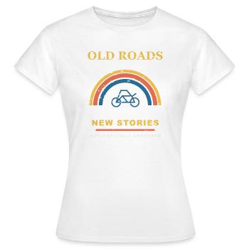 Old Roads - Women's T-Shirt - white - Front - AI Model Female 172 dark (172cm)