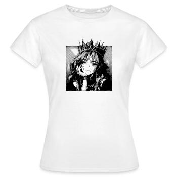 Königin der Schatten Manga Porträt - Frauen T-Shirt - Weiß - Vorne - AI Model Female 172 dark (172cm)