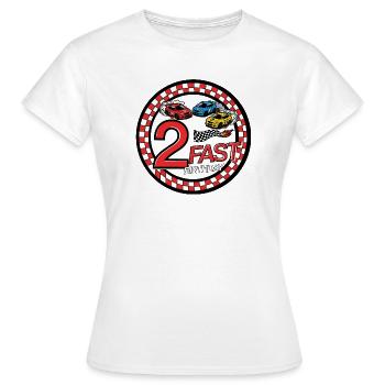 2 Almost Birthday Race Car - Women's T-Shirt - white - Front - AI Model Female 172 dark (172cm)