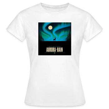 Parc national d’Aurora Hain – Nord - T-shirt Femme - blanc - Devant - AI Model Female 172 dark (172cm)
