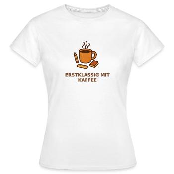 Schulanfang Lehrerin Kaffee - Frauen T-Shirt - Weiß - Vorne - AI Model Female 172 dark (172cm)