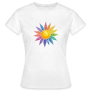 Achtsamkeit ich bin genung - Frauen T-Shirt - Weiß - Vorne - AI Model Female 172 dark (172cm)