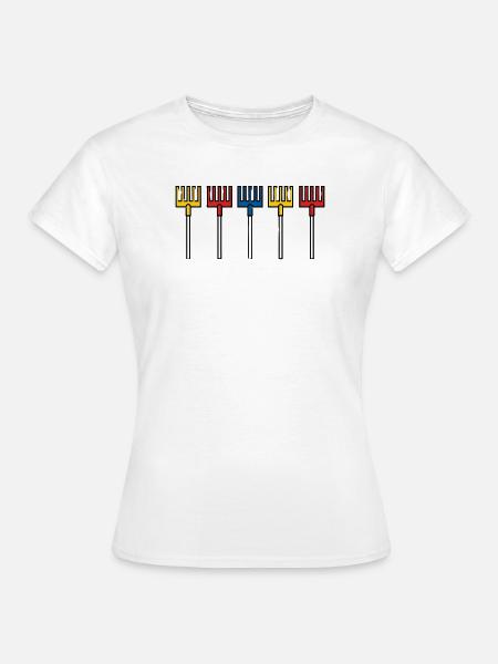 Rechenzentrum Design Gartengeräte Rechen Leiter - Frauen T-Shirt - Weiß