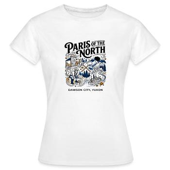 Paris du Nord, Dawson City, Yukon - T-shirt Femme - blanc - Devant - AI Model Female 172 dark (172cm)