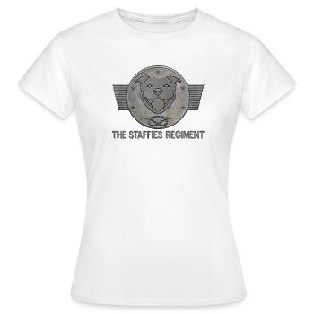 The staffies regiment - 133 - T-shirt Femme - blanc - Devant - AI Model Female 172 dark (172cm)